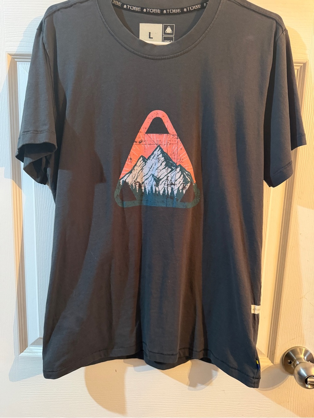 Men's Graphic Mountain Tee - Charcoal